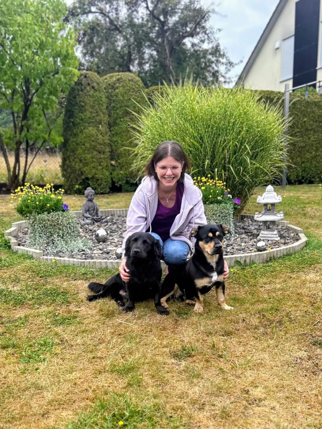 Nicole Reusch mit Hunden